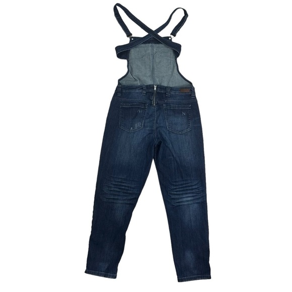 Blank NYC Overalls Denim Cotton Blue Skinny Cropped Casual Size 31 - Picture 4 of 8
